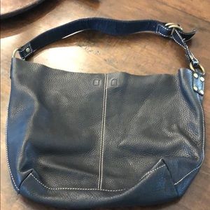 Lucky Brand black leather purse with pouch